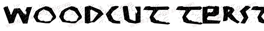 WOODCUT TERSTORM字体转换